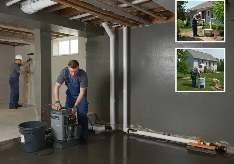 Basement Waterproofing and Flood Prevention process in Huntington County, IN